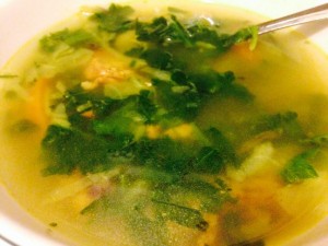 Bowl of delicious Wanna Be Egg Roll Soup
